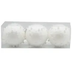 NAVILANDIA - TUBO BOLAS ESCARCHADA PEPITAS 10CM SETX3