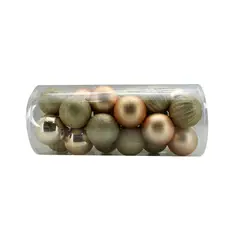 NAVILANDIA - SET X 24 BOLAS DE 10 CM PALO DE ROSA