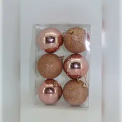 NAVILANDIA - SET BOLAS X8 BRI-ESC 8CM ORO ROSA