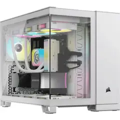 CORSAIR - Chasis para PC de dos cámaras semitorre 2500X Blanco
