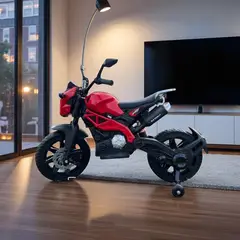 GENERICO - Moto Eléctrica Infantil 12V Con Bluetooth Suspensión Y Llantas De Caucho