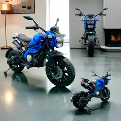 GENERICO - Moto Eléctrica Infantil 12V Con Bluetooth Suspensión Y Llantas De Caucho