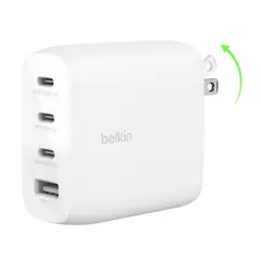 BELKIN - Bloque De Cargador Gan 112w Carga Rápida 4 Puertos