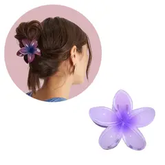 GENERICO - Pinza Caimán Gancho Flor Hawaiana Pelo Cabello