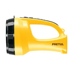 PRETUL - Linterna reflectora LED 260 lm, recargable, (24091)