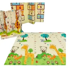 GENERAL - Tapete Para Bebe Plegable Gateo 200x180 Cm Doble Faz