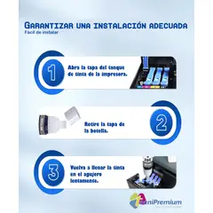 GENERICO - 4 Tintas 544 Genérica Compatible Para Epson L3160 L3250 L5290 L5590 L1210 L110