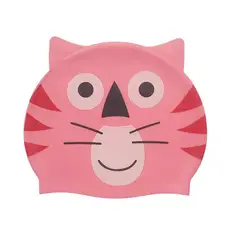 GENERICO - Gorro Natación Silicona Para Niño Niña - Gato Rosa