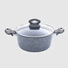 NOVUM - Olla Arteeza con Tapa de Vidrio de 24 Cm RE162044