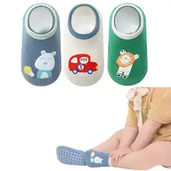 AMERICAN GENERICS - Medias Para Bebes Antideslizantes 100% Algodon Pack De 3unds