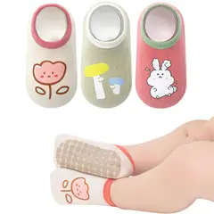 AMERICAN GENERICS - Medias Para Bebes Antideslizantes 100% Algodon Pack De 3unds