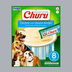 GENERICO - Churu Dog Snack Perro Pollo con Queso Pack x8unds