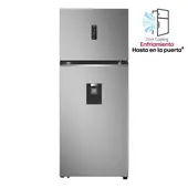 LG - Nevera No Frost Congelador Superior 394 Lts Top Mount VT40APYC Plata