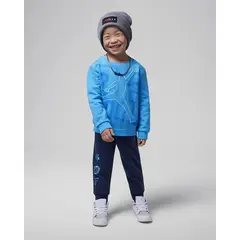 NIKE - Conjunto Niño Jordan JDB See Me Shine 75D547-U90 Azul 2-4A