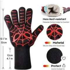 GENERICO - Utensilios guantes resistentes al calor barbacoa cocinar hornear