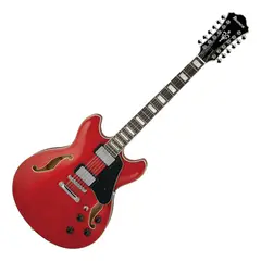 IBANEZ - Guitarra Semi-Hueca 12 Cuerdas Cherry Red Transparente