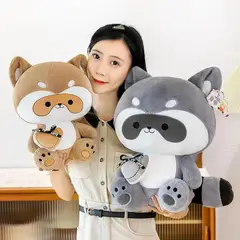 GENERICO - PELUCHE MAPACHE SALVAJE 28 CM