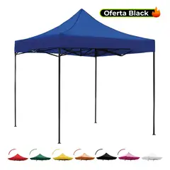 JARDIMEX - Carpa Toldo 3X3 Azul Plegable Reforzada Impermeable para eventos
