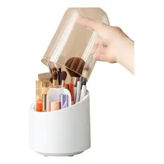 GENERICO - Cosmetiquero Maquillaje Giratorio Porta Brochas Organizador