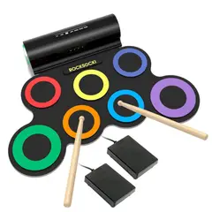 COLME TECHNOLOGY HOME - Batería Electrónica Portátil Tambor Eléctrico Flexible G3001