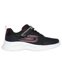 SKECHERS - Tenis Infante Dynamatic 303577L-BKHP Negro Rosado