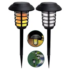 COLME TECHNOLOGY HOME - Luces Solares De Jardin Lamparas 2 En 1 Antorcha Solar 2und