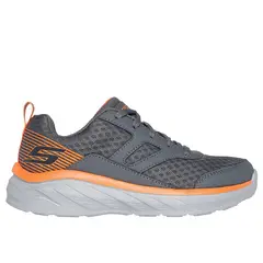 SKECHERS - Tenis Niño Boundless 403719L-CCOR Gris Naranja
