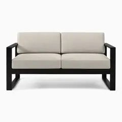 SOFA MARKET - Sofa de Exterior y Terraza Danika 2 Puestos Tela Beige