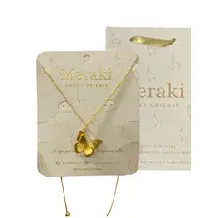 MERAKI - Cadena con Dije de Mariposa bañados en oro 24kt