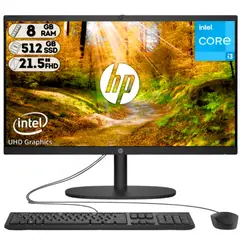 HP - AIO 22-DG0010LA Intel Core I3 N300 SSD 512GB 8GB 215 FHD FreeDOS Negro