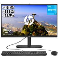 HP - AIO 22-DG0010LA Intel Core I3 N300 SSD 256GB 8GB 215 FHD Negro