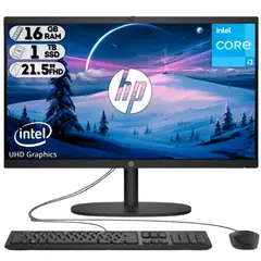 HP - AIO 22-DG0010LA Intel Core I3 N300 SSD 1TB 16GB 215 FHD Negro