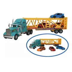 GENERICO - Camión Transportador De Carros Con 3 Autos Incluidos!