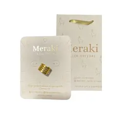 MERAKI - Earcuff de Huequillos en Baño de Oro 24K para mujer, liviano y joya minimalista.