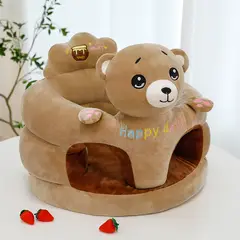 GENERICO - Asiento para bebe Sillón Sofá De Felpa 0-3 Años Sin Relleno
