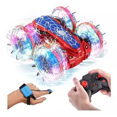 GENERICO - Carro Control Remoto Anfibio Rc 2 En 1 Recargable RojoX2
