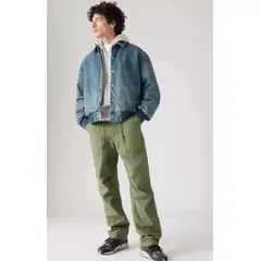GENERICO - Cargo Verde Oliva Loose Straight Surplus Hombre 33 Levis