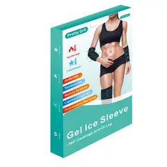 GENERICO - Codera Gel Frío Calor Compresión Terapéutica Manga Elástica Dolor