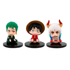GENERICO - Figura Coleccionable Mini Monkey Luffy X 6 Personajes