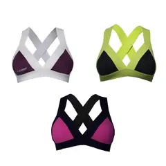 ALMA FIT - Top Brasier Deportivo Elástico Pack de 3