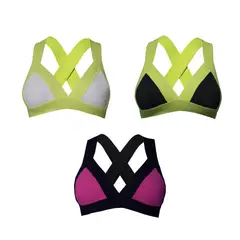 ALMA FIT - Top Brasier Deportivo Elástico Pack de 3