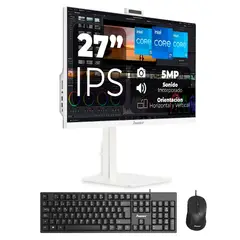 JANUS - Computador All in One 27 Intel Core i5 12400-8GB RAM SSD 512GB Blanco