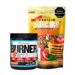 MEGAPLEX - Combo Burner Stack Movilizador de Grasa + Pancake Tradicional 1.65 LB