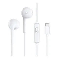 DANKI - Auriculares Alambricos Boton Multifuncion Conexion Tipo C Resistentes