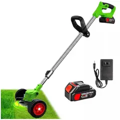ONE PIXEL - Guadaña Recargble Portatil Con Ruedas Corta Cesped Bateria