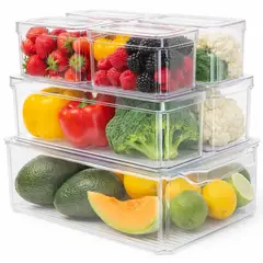 ONE PIXEL - Organizador De Nevera Y Cocina Set X7 UND En Acrilico Con Tapas