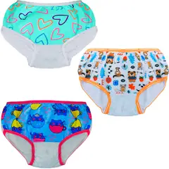 BABY KDS - Set x3 braga niña bebe glotoncitos - multicolor.