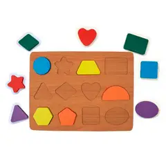 GENERICO - Juego Tablero Colores Encastre Figuras Desarrollo Logico