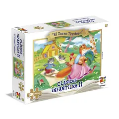 TOYNG - ROMPECABEZAS 100 PZ COLECCIÓN CLASICOS INFANTILES II EL ZORRO TRAVIESO