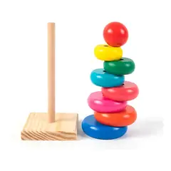 GENERICO - Juego De Madera Torre Encastre Madera Aprendizaje Niños